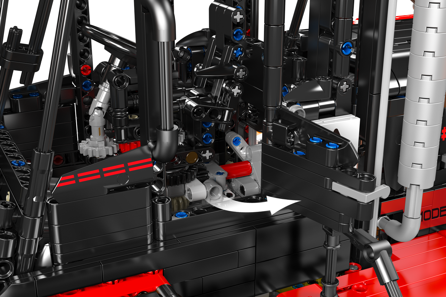 Heavy-duty Forklift Red