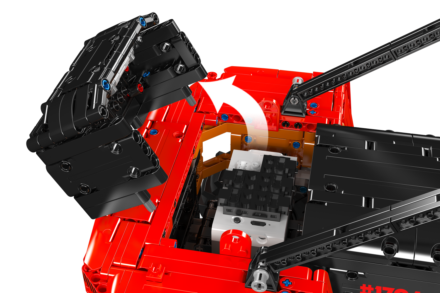 Heavy-duty Forklift Red