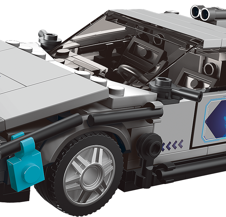 Delorean-12 Car + Showcase